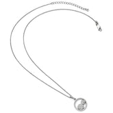 Sophia Jewelers Sterling Silver CZ Pendant Necklace Elegant Polished Finish